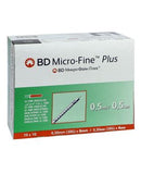 BD Micro-Fine + Insulin Syringe 30g x 8 mm 0.5 mL 100's