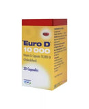 Euro D 10000 IU Capsules 30's