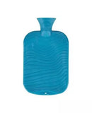 Fashy Hot Water Bag Double Ribbed Wave Blue 2.0 L