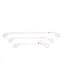 Media6 White Grab Bar 16 in  54016