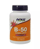 Now B-50 Complex With Vitamin C Capsules 100's