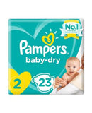 Pampers New Baby Dry 2 Small 3-6 kg 23's