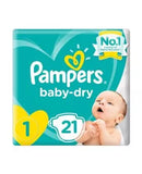 Pampers New Baby Dry New Born 1 2-5 kg 21's