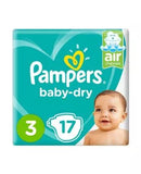 Pampers Baby Dry 3 5-9 kg Carry Pack 17's