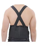 Olympa Industrial Back Support with Shoulder Straps Black