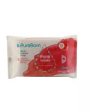 Pure Born Pure Wipes Grapefruit 10's