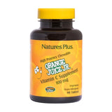 Natures Plus Orange Juice Junior 100 Mg Chewable Vitamin C 90 Tablets