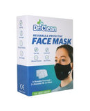 Dr. Clean Reusable & Protective Face Mask Adult Black 1's