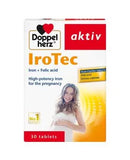 Doppelherz aktiv IroTec Iron + Folic Acid Tablets 30's