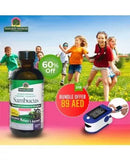 Nature's Answer Sambucus Kids Syrup 120 mL + Fingertip Pulse Oximeter Adult