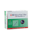 BD Micro-Fine+ Insulin 1 ml Syringe 0.25 mm (31g) x 6 mm 100's