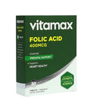 Vitamax Folic Acid 400 mcg Tablets 30's