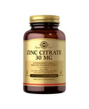 Solgar Zinc Citrate 30 mg Vegetable Capsules 100's