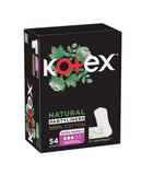 Kotex Natural Extra Protect Pantyliners Unscented Normal 54's