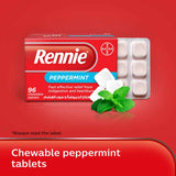 Rennie Tablet Peppermint 96's (12'S Blisterx 8)