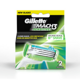 Gillette Mach 3 Sensitive Blades 2's