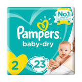 Pampers Newborn SIze 2 Carry Pack 23's