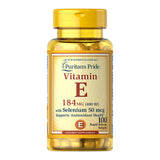 Puritan's Pride Vitamin E-400 IU with Selenium 50 mcg Softgels 100's