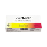 Ferose 100mg Chewable Tablets 30's