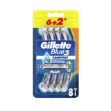 Gillette Blue 3 Disposable Razor 6+2's