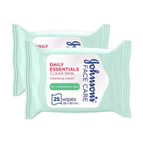 Johnson's Wipes Essential Oily & Combination 25's 1+1 Free