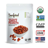 Sunfood Superfoods Raw Jungle Peanuts Organic 8 Oz