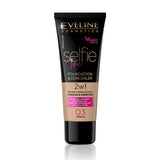 Eveline Selfie Time Foundation Concealer 03 Vanilla 30 Ml