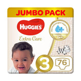 Huggies Extra Care Jumbo Pack Size 3 76's