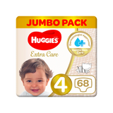 Huggies Extra Care Jumbo Pack Size 4 68's