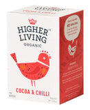 Higher Living Cocoa & Chilli Tea Bags 15's