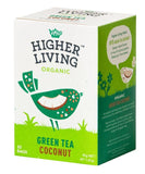 Higher Living Green Tea Coconut Tea Bags 20's