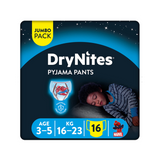 Huggies Drynites Pyjama Boy Pants 3-5Years 16's