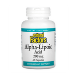 Natural Factors Alpha-Lipoic Acid 200mg 60 Capsules