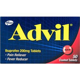 Advil Ibuprofen 200mg Pain Reliever/Fever Reducer Coated Tablets 50's