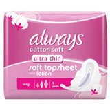 Always Ultra Soft Cotton Sanitary Large Pads 8's