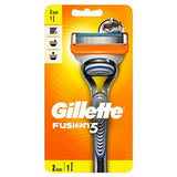 Gillette Fusion Men?? Razor Handle + 2 Blades