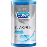 Durex Invisible Extra Thin Condoms 12's