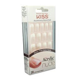 Kiss Salon Acrylic French Nude Nails 28's