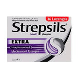 Strepsils Extra Blackcurrant Lozenges 36's