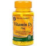 Holland & Barrett Vitamin D3 25ug Tablets 250's