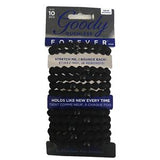 Goody Ouchless Forever Black Elastics 10's