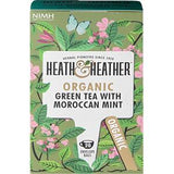 Holland & Barrett Heath & Heather Organic Green Tea & Moroccan Mint Tea Bags 20's