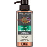 Hair Food Sulfate Free Conditioner, Dye Free Purifying Treatment with Tea Tree and Lavender Water 300ml