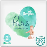Pampers Pure Protection Diapers Size 2 4-8kg 39's