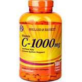 Holland & Barrett Vitamin C With Wild Rose Hips Caplets 1000mg 500's