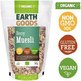 Earth Goods Organic Gluten-Free Berry Muesli NON-GMO Gluten-Free Vegan 340g