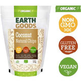 Earth Goods Organic Natural Coconut Chips NON-GMO Gluten-Free Vegan 100g