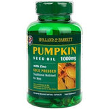 Holland & Barrett Pumpkin Seed Oil 1000mg Capsules 100's