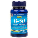 Holland & Barrett Mega B 50 Vitamin B Complex Caplets Caplets 50's