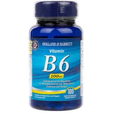 Holland & Barrett Vitamin B6 100mg Tablets 100's